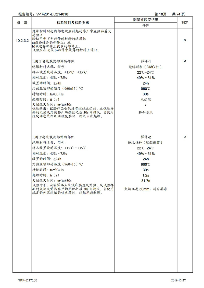 母線槽400A-1250A型式試驗報告_18